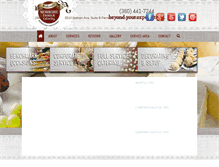 Tablet Screenshot of memorableeventsandcatering.com